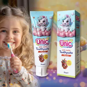 Vente directe d'usine 75ml Tutti-Frutti Fluorure Détachant instantané Dentifrice pour enfants pour enfants