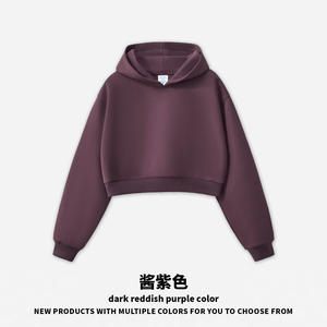 Dames Crop Essentials Hoodies Lange Broek 2 Delige Set Winter Herfst Workout Joggers Tweedelige Set Dames Kleding Joggingbroek Sets - Product Image 6