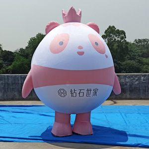 Diamond <b>Panda</b> Inflatable <b>Costume</b> 8-10 Ft Silk Screen Printing Cartoon Advertising Prop - Product Image 2