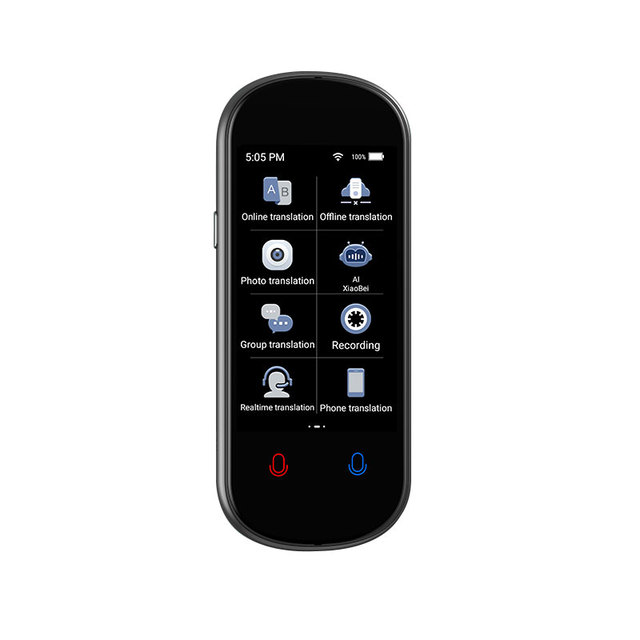 Mini AI Voice Translator Portable TFT Color Display 139 Languages Two-Way Real-Time Smart Photo Translation Device