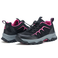 Chaussures de randonnée d'été en gros unisexe respirantes en maille légères à lacets avec bouton et semelle extérieure en TPR OEM/ODM
