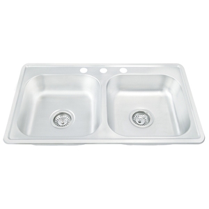 공장 판매 각종 스테인리스 부엌 물동이 수채 두 배 그릇 - Product Image 1