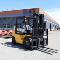 Chariot élévateur diesel compact QingCha 5 tonnes, chariots élévateurs haute performance : idéal pour les opérations d'entrepôt et de logistique