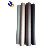 Film Dekoratif PVC Titanium Brushed Non-adhesive Super Matte 3D Embossed Anti-gores Tahan Air untuk Interior Furnitur Ruang Tamu