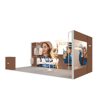 10x20 aluminium SEG LED outil gratuit rétro-éclairé mur TV étagère affichage boîte à lumière salon Expo stand stand