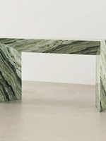 Table console murale en marbre de style Wabi-sabi, luxe léger, minimaliste italien, salon, entrée, meubles de maison, Geju Ct23567