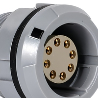 Connecteur circulaire Push-Pull série P BEXKOM, 2 broches, prise droite, laiton plaqué or, boîtier PC, qualité médicale, faible coût
