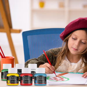 Panwenbo 6 couleurs 25ml <span class=keywords><strong>peinture</strong></span> <span class=keywords><strong>pour</strong></span> tissu Art acrylique/verre/affiche/tissu/aquarelle <span class=keywords><strong>peinture</strong></span> <span class=keywords><strong>pour</strong></span> artiste <span class=keywords><strong>peinture</strong></span> - Product Image 5