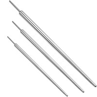 Accessoires de piercing corporel en titane ASTM F136 - TT - 16G plaqué or, tige conique à insertion pour piercing du nez, de l'oreille et du nombril