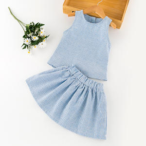 Venta al por Mayor de Ropa de Verano para Niños, Conjunto de Falda y Top Corto para Niña - Product Image 4