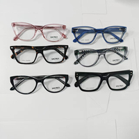 Monturas de Gafas Unisex de Acetato con Bisagras de Resorte, Ligeras y Cómodas, Bajo MOQ para Tiendas Ópticas