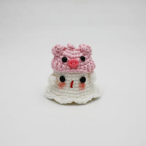 Porte-clés fantôme en crochet CHENXI pour Halloween, adorable jouet fantôme tricoté à la main, cadeau, porte-clés fantôme - Product Image 4