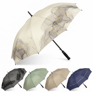 Minimalist 60mph <b>Windproof</b> Parapluie Advertising Gifts 135cm Diameter EVA Handle 14mm Fiberglass Custom Golf <b>Umbrella</b> With Logo - Product Image 2