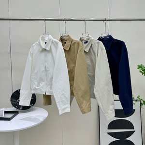 แจ็คเก็ตซิปสไตล์ลำลอง แบรนด์ <span class=keywords><strong>Ralph</strong></span> <span class=keywords><strong>Lauren</strong></span> สีน้ำตาลวินเทจ ปักโลโก้ คอตั้ง ดีไซน์ธุรกิจ แฟชั่นใหม่ - Product Image 5