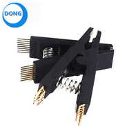 Carpeta de prueba SOP8 Clip BIOS de ocho pines Cuerpo ancho y estrecho Abrazadera universal de 8 pines Abrazadera adaptativa Quemar el soporte de chip