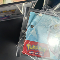 Vitrine de booster acrylique personnalisable de haute qualité pour boîte d'entraînement Pokemon Elite Design carré moderne stockage ETB