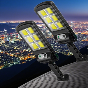 Lampe solaire à capteur COB, étanche, rechargeable, télécommande <span class=keywords><strong>sans</strong></span> fil, lampes de <span class=keywords><strong>rue</strong></span> extérieures, alimentées par l'énergie solaire - Product Image 2