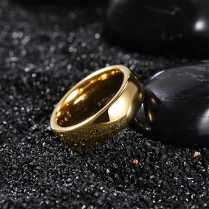 Tempusort Classic <span class=keywords><strong>Anelli</strong></span> <span class=keywords><strong>Personalizzati</strong></span> in Tungsteno Placcato Oro 2/4/6/8mm, Fedi Nuziali Lucidate a Specchio per Uomo e <span class=keywords><strong>Donna</strong></span>, <span class=keywords><strong>Anelli</strong></span> di Fidanzamento - Product Image 4