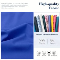 Tenues d'infirmière personnalisées avec logo, ensembles de blouses d'infirmière en gros, 92% polyester 8% élasthanne, haute extensibilité, uniforme médical pour femmes