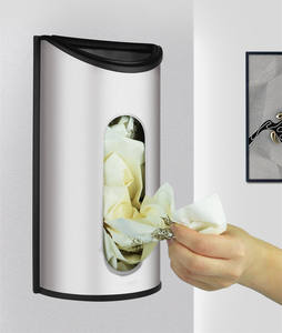 벽걸이 식료품 비닐 가방 홀더 주최자 스테인레스 스틸 가방 세이버 비닐 가방 디스펜서 - Product Image 1