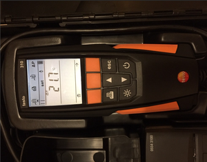 เครื่องวิเคราะห์ก๊าซไอเสียแบบพกพา Testo 310 เครื่องตรวจจับคุณภาพความแม่นยำสูงสำหรับ O2 CO อุณหภูมิใช้งาน -5~+45 องศาเซลเซียส - Product Image 5