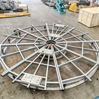 Plateforme tournante motorisée de 1 m, support d'affichage rotatif à 360°, scène d'exposition en aluminium et acier, capacité de charge de 100 kg, RDS-1010, table de 6 m