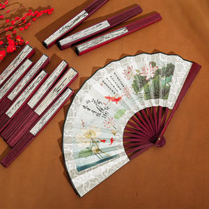 <span class=keywords><strong>Abanico</strong></span> Plegable Masculino de 10 Pulgadas, Estilo <span class=keywords><strong>Antiguo</strong></span> <span class=keywords><strong>Chino</strong></span>, Técnica de Impresión en Tela de Seda, Venta al por Mayor, Área Escénica - Product Image 3