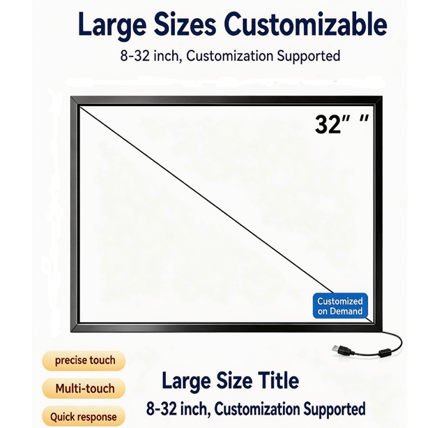 32 Inch Ten Point Infrared Touch Frame Conference Tablet Interactive Touch Screen New/Used USB Interface