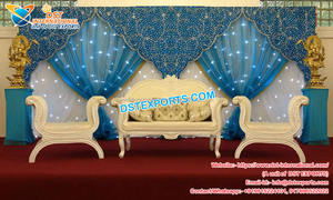 Toile de fond d'arrière-plan pour mariage, magnifique rideau de fond coloré brodé à la main, pour fête, Henna, 3 couleurs - Product Image 3