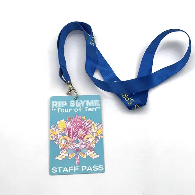 Factory Wholesale Event Badges Card Free Sample Custom Logo Lanyards PVC Vip Exhibition Event Pass Entry RFID Id Badge Rfid Card