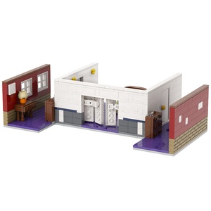 MOC1438 FNAF Midnight Bear <span class=keywords><strong>4</strong></span> habitaciones sin figuras de acción Bloques de construcción Figuras Personaje Ladrillos Juguetes 5 noches en <span class=keywords><strong>Freddy</strong></span> - Product Image 4