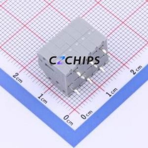 250-406 Spring Terminal Block Through hole Component (THT),P=2.5mm Connector 1x6P 2.5mm Gray 6P - Product Image 2