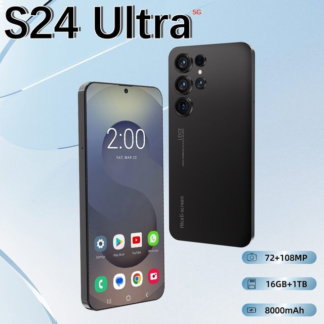 The Best Price 5G Smartphones S24 Ultra Android Telephone 16G+1TB HD Dual SIM Big Screen Global Version Unlocked Phones