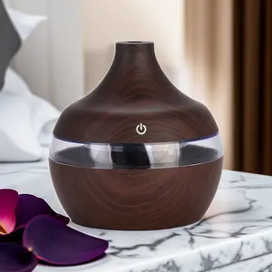 Classic Wood Grain USB Mist Maker Aroma Ultrasonic Air Humidifier Aromatherapy Diffuser