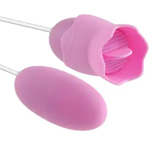 Vibrating Egg &Nipple Clitoral Stimulator Licking Tongue Vibrator G Spot Massager 12Modes Female Masturbator Sex Toy for Women