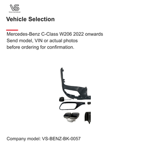 Kit de diffuseur arrière et embouts d'échappement style C63 pour Mercedes-Benz Classe C W206 à partir de 2022 - Product Image 2