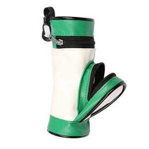 Factory Direct Wholesale Colorful PU <b>Golf</b> <b>Ball</b> and Tee Pouch Set with Carabiner Clip <b>Golf</b> Accessories Bag - Product Image 6