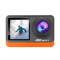 Cámara de Acción Ultra HD 4K 60fps WiFi pantalla Dual 170D casco impermeable cámaras de grabación de vídeo Cámara deportiva con filtros ópticos