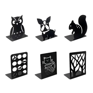 Kim loại hiện đại bookends cho kệ, trang trí chủ Book Stopper cho nặng sách