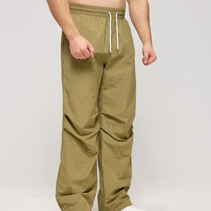 Calças Jogger Masculinas Personalizadas em Nylon, Estilo Baggy, Oversize, para Academia e Esportes, Calças de Moletom Masculinas de Perna Larga - Product Image 4