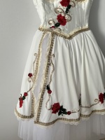 Tutu de ballet blanc Giselle sur mesure, style romantique, pour jeunes danseuses, tenue de performance pour femme