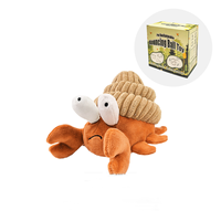 Jouet interactif électrique en peluche pour chien, crabe automatique vibrant avec son et boule vibrante rechargeable pour petits chiens et chiens Teddy