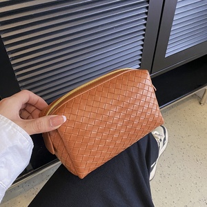 For Boshiho Custom Women's PU Leather Makeup <b>Bag</b> Large Capacity <b>Small</b> Cosmetic Travel Accessories Toiletries <b>Bag</b> Fashion Style - Product Image 2