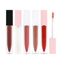 Brillant à lèvres de marque privée végétalien mat antiadhésif tasse glaçure à lèvres hydratant brillant étanche liquide rouge à lèvres