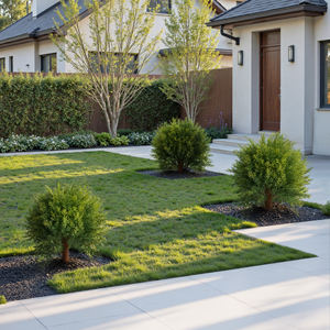 Arbre artificiel en cyprès de 2,3 pieds avec tronc naturel, résistant aux UV, respectueux de l'environnement, idéal pour les mariages, Noël, les patios et les entrées - Product Image 2
