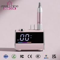 Machine à ongles professionnelle portable populaire avec pédale, moteur électrique à balais 35000 tr/min, embouts de ponçage, pour salon, OEM/ODM