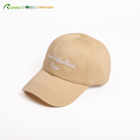 Runner Quality Promotionele Oxford Poplin Canvas Stippen 5-Panel Ademend Baseball Petten Op Maat Sport Klassieke Hoeden Argyle Fruit