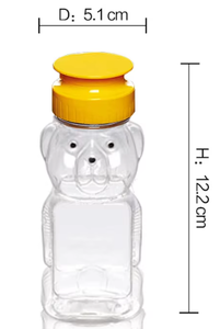 Pet <strong>Bottle</strong> 250ml 350g Empty Plastic Honey <strong>Bear</strong> <strong>Bottle</strong> Packing Teddy <strong>Bear</strong> <strong>Bottle</strong> - Product Image 4