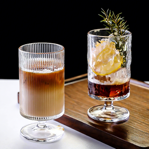 Vaso de Vidrio Sodocálcico Creativo de Lados Rectos, Vaso sin Tallo para Cócteles, Exquisitamente Elaborado, Estilo Chino - Product Image 4