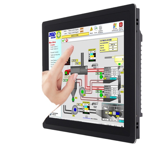 New 19 Inch Industrial IPS Capacitive Portable Monitor Monitor 1920x1080 HD/USB/DVI/RS232 Serial IP65 4K Touch Screen Pos Rohs